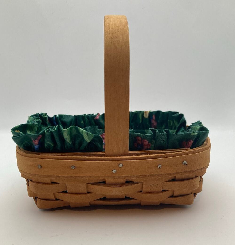 VTG Longaberger Horizon of Hope 1996 w/Floral Liner & Plastic Protector